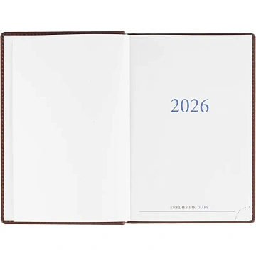 Ежедневник датированный 2026, бордо,А5, 148х218 мм,352 стр,АТТАСНЕ Вива