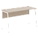 Стол прямой СП-3.1P Мокачино/Белый 1400х608х755 IMAGO PLUS