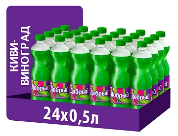 Напиток Добрый Киви-виноград газированный, 500мл