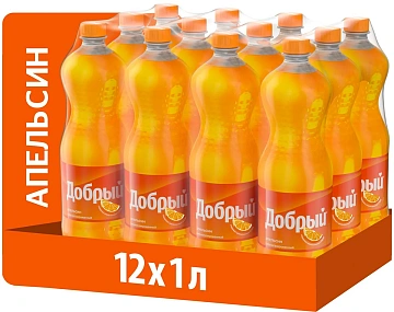 Напиток Добрый Апельсин газированный, 1л