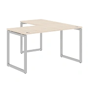 Стол угловой XQCT 1415 Бук Тиара/Алюминий 1400х1500х750