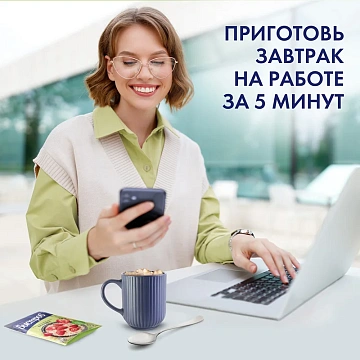Каша овсяная Быстров клубника с молоком, 40г