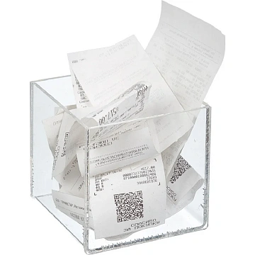 Подставка для чеков акрил, 100х100мм), 1шт