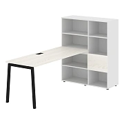 Рабочая станция ELRST 1117 Ясень Траун/Черный 2190х1120х1355 EDIS