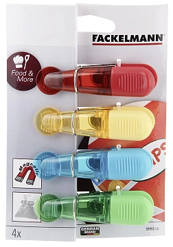 Прищепки Fackelmann с магнитом, 4шт
