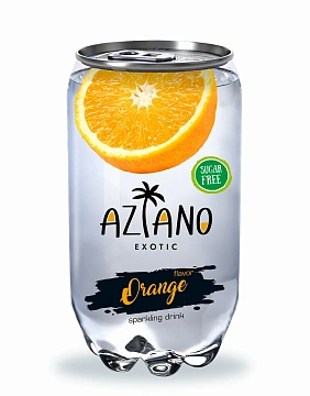 Напиток Aziano с апельсином газированный, 350мл