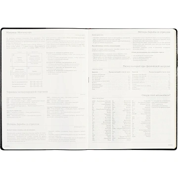 Еженедельник недатированный черный,кожа,A4 64л,Br.V.PROFY 3-098/02