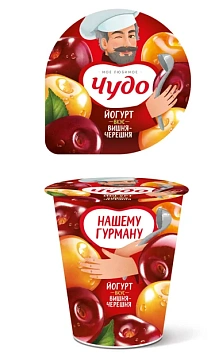 Йогурт Чудо Вишня-черешня 2%, 290г