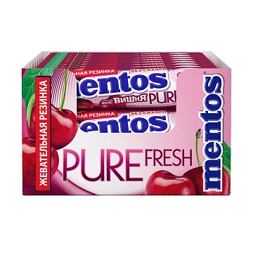 Жевательная резинка Mentos вишня, 15.5г