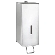 Дозатор для мыла Nofer локтевой нерж.сталь, 03014.S