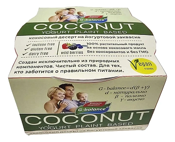 Десерт кокосовый G-balance Лесные ягоды, 170г