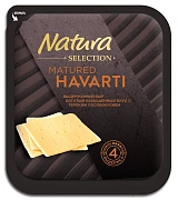 Сыр Natura selection Matured Havarti выдержанный твердый нарезка 45%, 150г