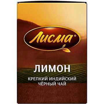 Чай Лисма Крепкий, черный, 25 пакетиков