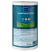 Салфетка хозяйственная Metro Professional 24.8х22см, вискоза-полиэстер, 140шт, в рулоне