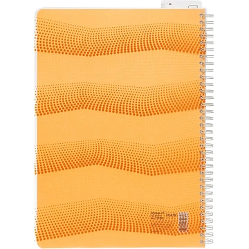 Бизнес-тетрадь WAVES А4 100л. ATTACHE клет,спир,пласт,заклад,цв.оранжевый