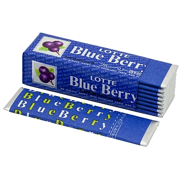 Жевательная резинка Lotte Blue Berry, 26г