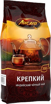 Чай черный Лисма крепкий листовой, 300г