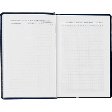 Ежедневник недатированный синий, А6,100x150, 320стр, Agenda