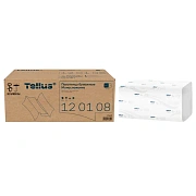 Бумажные полотенца Tellus (tork) Моносложение H3, 120108, листовые, белые, V укладка, 250шт, 1 слой