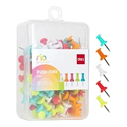 Кнопки Гвоздики Deli E0031 Essential l=23мм ассорти (упак.:100шт)