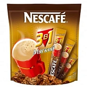 Кофе растворимый порционный NESCAFE '3 в 1 Мягкий', КОМПЛЕКТ 20 пакетиков по 14,5 г, 12460876