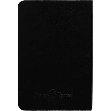 Ежедневник недатированный черный, А6,87х130,100л, Br.V.MEGAPOLIS 3-283/02