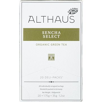 Чай зеленый в пакетиках Althaus Bio Sencha Select 20пакx1,75гр