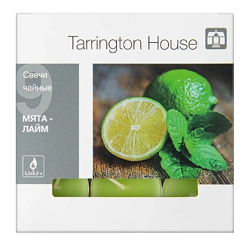 Tarrington House Свеча Чайная ароматическая Лайм & мята, 9шт