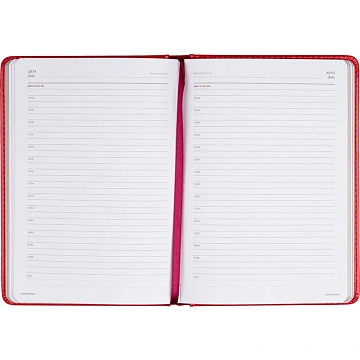 Ежедневник недатированный красн,А5,145х205мм,136л, Sidney NEBRASKA 3-128/08