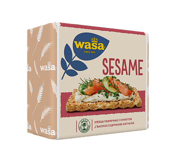 Хлебцы Wasa Sesame пшеничные с кунжутом, 200г