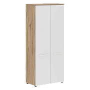 Шкаф с глухими дверьми MHC 85.1 Белый/Дуб Денвер светлый 854х423х1956 MORRIS TREND