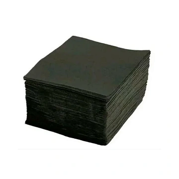 Салфетки бумажные 33х33см, 300шт, 1 слой, черные