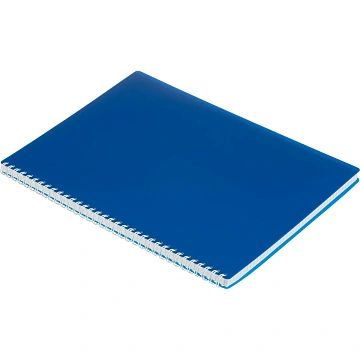 Бизнес-тетрадь А4 96л. Attache Economy, гребень,пласт.обл,синий, клетка