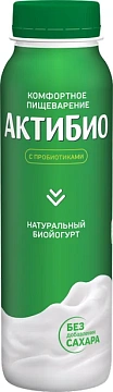 Йогурт питьевой Актибио натуральный 1.8%, 260г