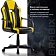 Кресло компьютерное BRABIX 'Stripe GM-202', экокожа, черное/желтое, 532510