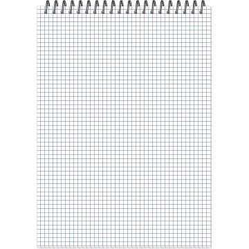 Блокнот А4,60л,клетка,метал.гребень,цв.обложка Forma