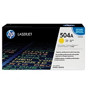 Картридж лазерный HP (CE252A) ColorLaserJet CP3525/CM3530, №504A, желтый, оригинальный, ресурс 7000