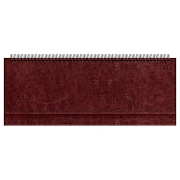 Планинг недатированный, 56л., 330*130мм, кожзам, BG 'Nebraska. Dark red', красный