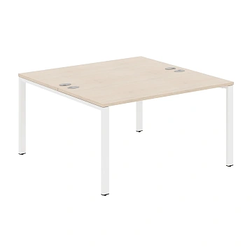Стол 2-х местный XS6WST 1414 Бук Тиара/Белый 1400х1406х750 XTEN-S60