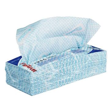Протирочные салфетки Kimberly-Clark WypAll Х50 7441, листовые, 50шт, 1 слой, синие