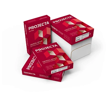 Бумага офисная А4, 80 г/м2, 500 л., марка А, PROJECTA ULTRA, Россия, 162% (CIE)