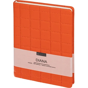 Ежедневник недатированный 140х200 мм, 192 с.  Diana I1208/red