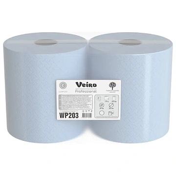 Протирочная бумага Veiro Professional Comfort с центральной вытяжкой, 6 рулонов, 500 листов, 22x35 см, WP203