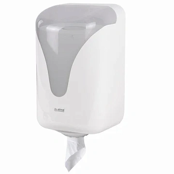 Диспенсер для полотенец с центральной вытяжкой EXTRA LAIMA PROFESSIONAL, (M1/M2), белый, ABS, 607766