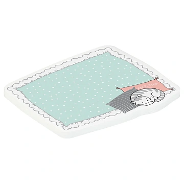 Самоклеящийся блок фигурный MESHU 'Soft pillows', 40л., европодвес