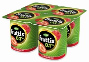 Йогуртный продукт Fruttis Клубника 0.1%, 110г