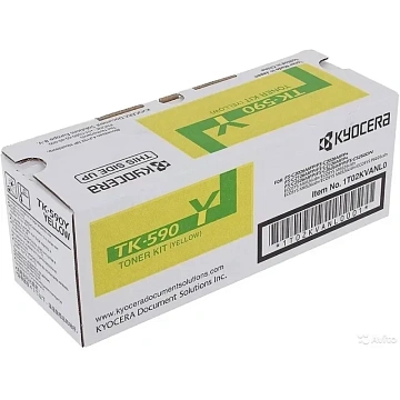Тонер-картридж Kyocera TK-590Y жел. для FS-C2026MFP/C2626