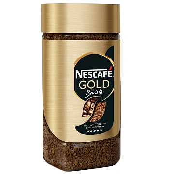 Кофе Nescafe Gold Barista Style раств.с молот.85г стекло