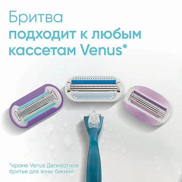 Кассеты для бритвенного станка Gillette Venus, 2шт