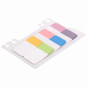 Закладки клейкие пастельные BRAUBERG PASTEL, пластиковые, 45х25 мм, 6 цветов х 20 листов, 115580